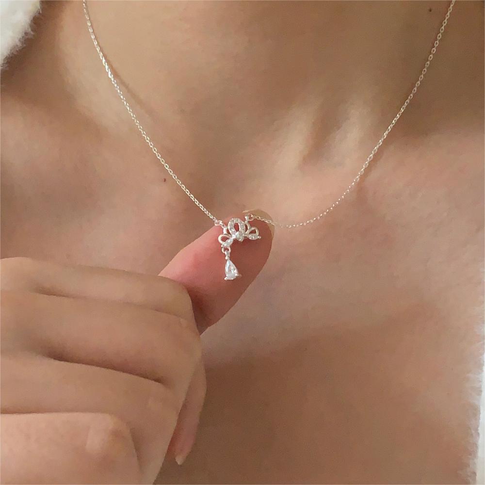 Minimalist Geometric Crown Pendant Necklace in 925 Sterling Silver with Gold Plating on Cross Chain