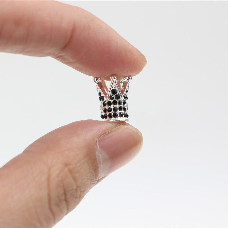 Plated Alloy Rhinestone Charm Bar
