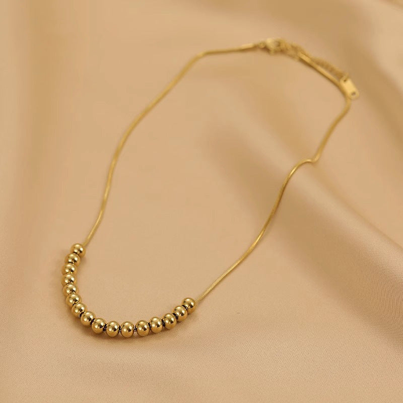 Original Design Irregular Animal-Shaped Titanium Steel Plated Delicate Clavicle Necklace for Women