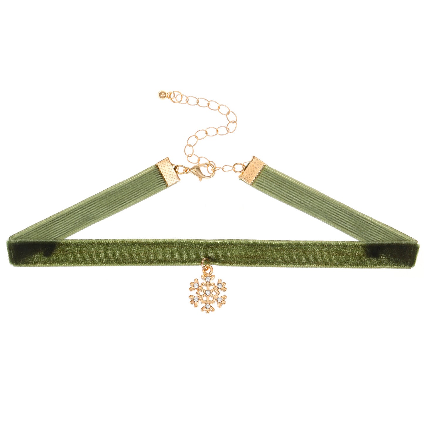 Collana girocollo vintage natalizia da donna con ciondolo a campana in lega, design geometrico, finitura galvanica, nastro in velluto regolabile