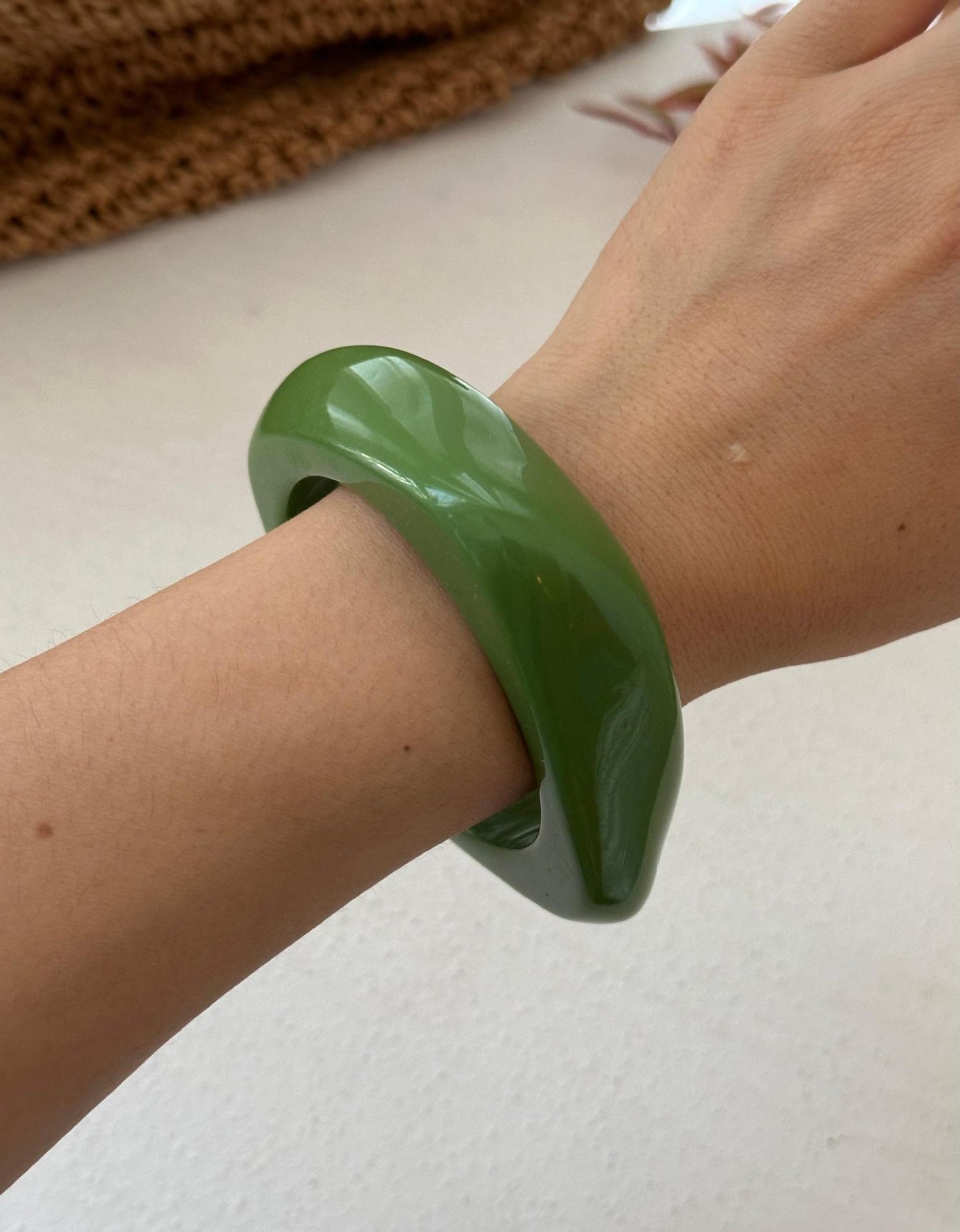 Geometric Gradient Resin Plated Bracelet
