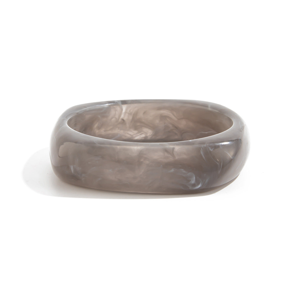 Elegant Gradient Round Geometric Resin Bangle Bracelet