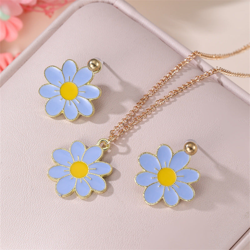 Collar con colgante de mariposa minimalista para niñas, cadena de aleación con acabado esmaltado y dije de resina