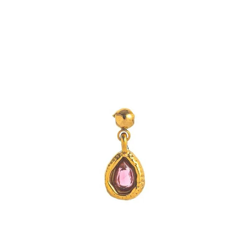 Teardrop Stainless Steel PVD Gold Plated Necklace for Unisex
