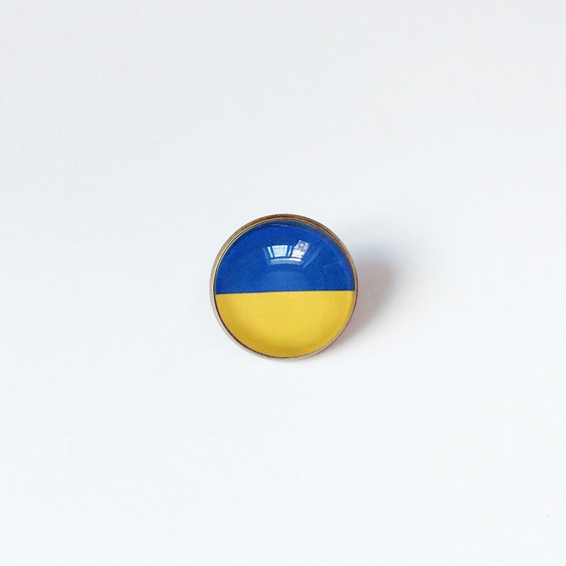 Pin de Solapa de Aleación Esmaltado Personalizado con Diseño de Bandera del Mundo para Hombres y Mujeres