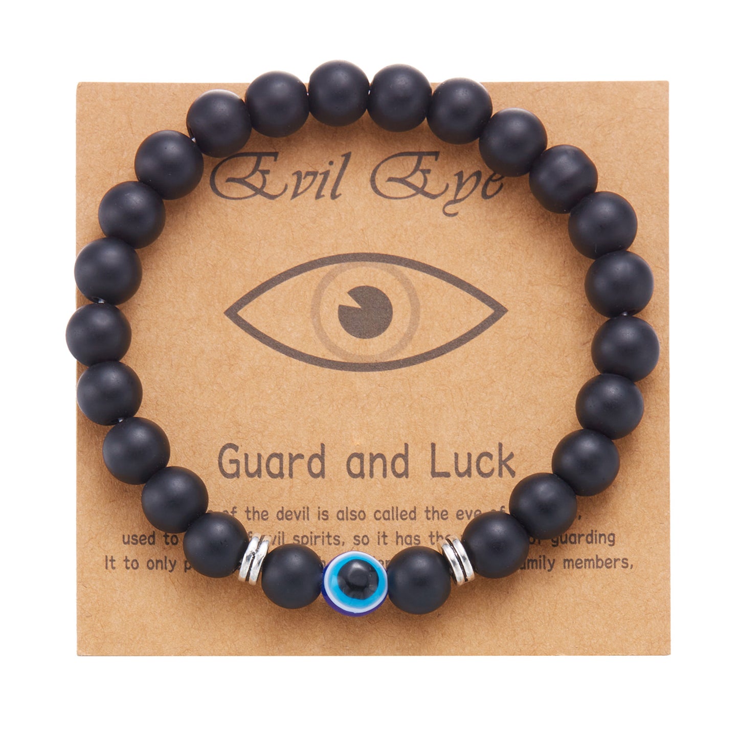 Casual Unisex Evil Eye Beaded Bracelet with Alloy and Resin Glass Beads