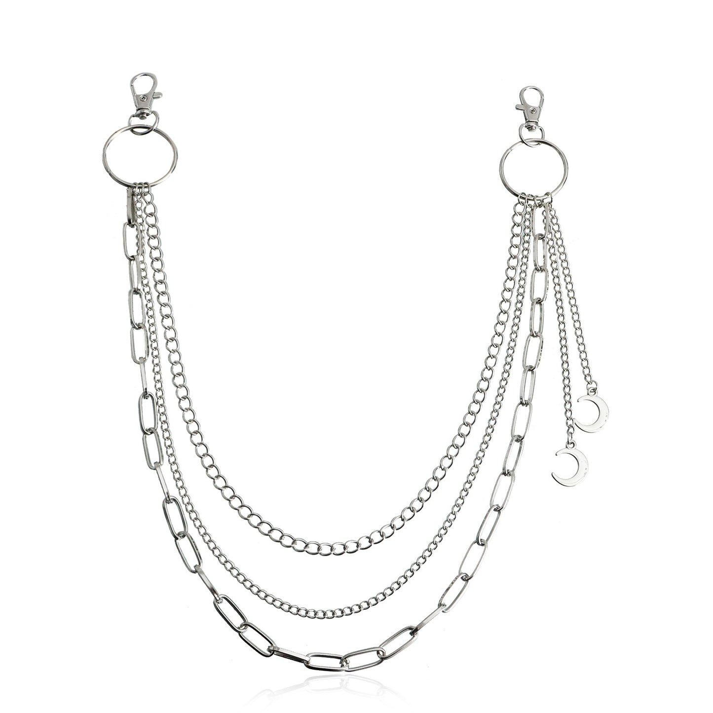 Punk Minimalist Skull Metal Waist Chain for Women