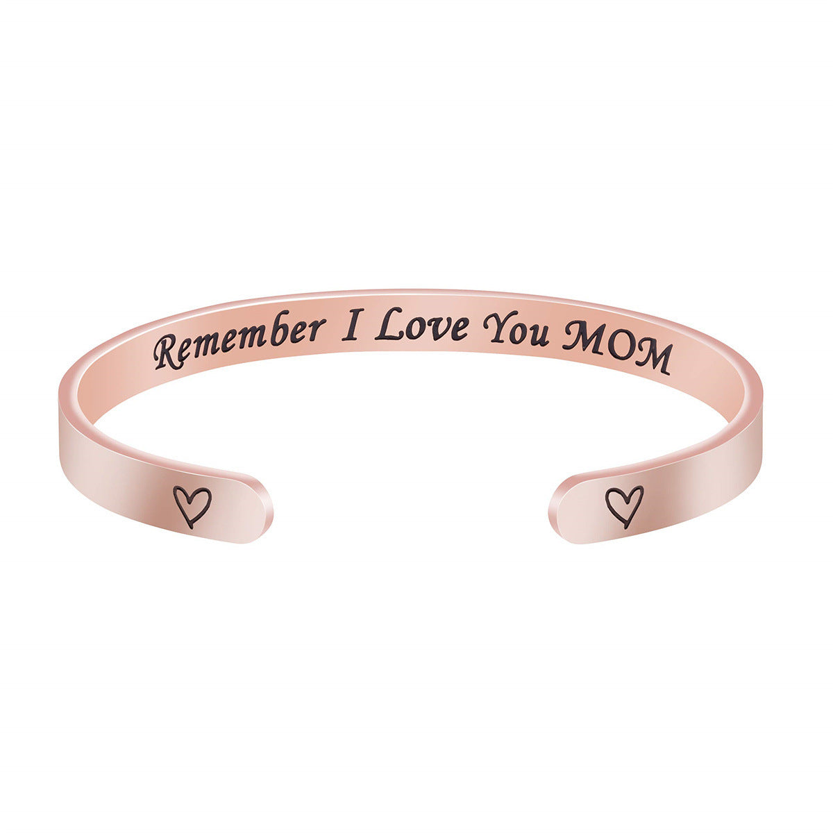 Pulsera de acero inoxidable de moda para mujer con acabado chapado, regalo ideal de Navidad, cumpleaños, Acción de Gracias para mamá