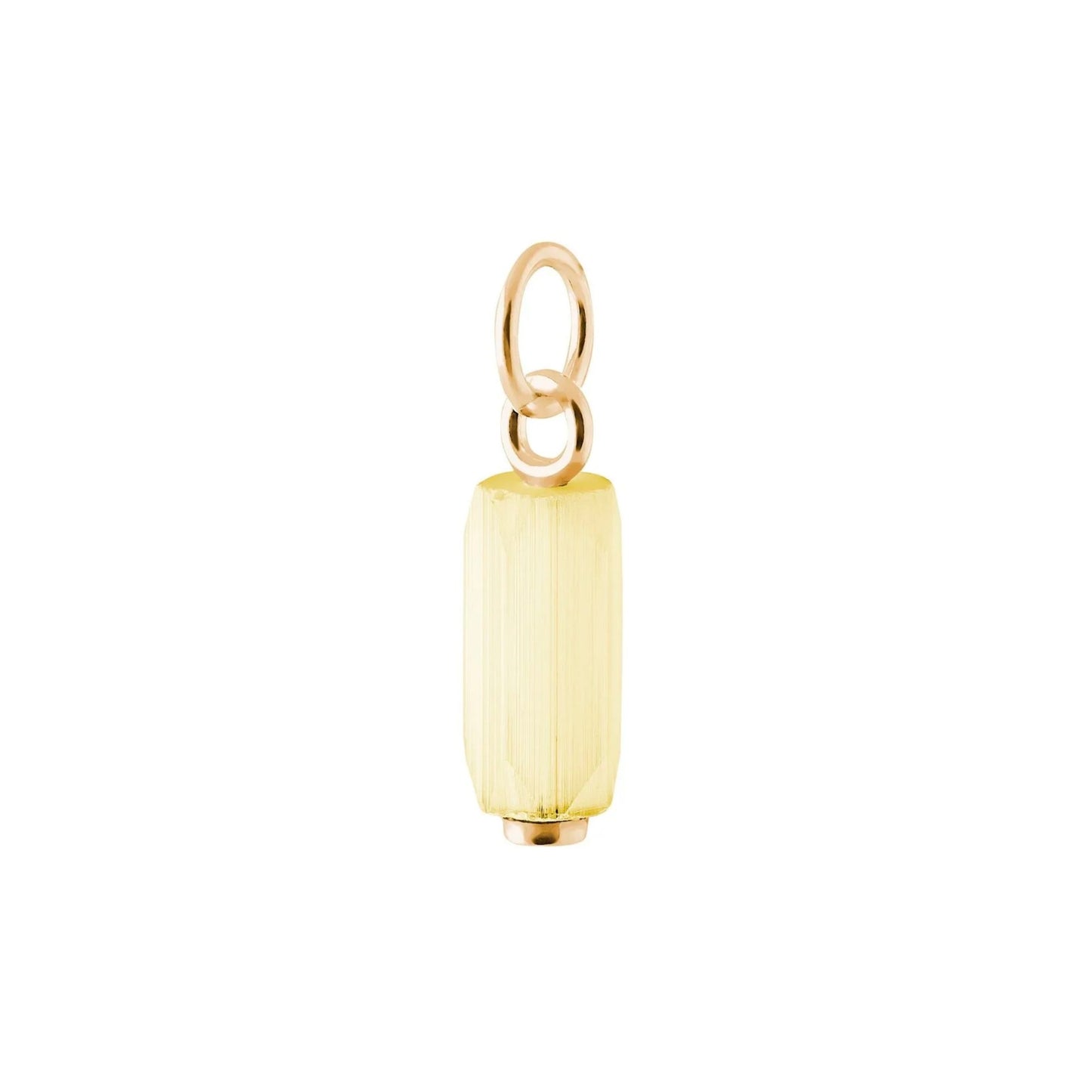 Vintage Stainless Steel PVD Gold Plated Natural Stone Pendant Charm Bar for Women