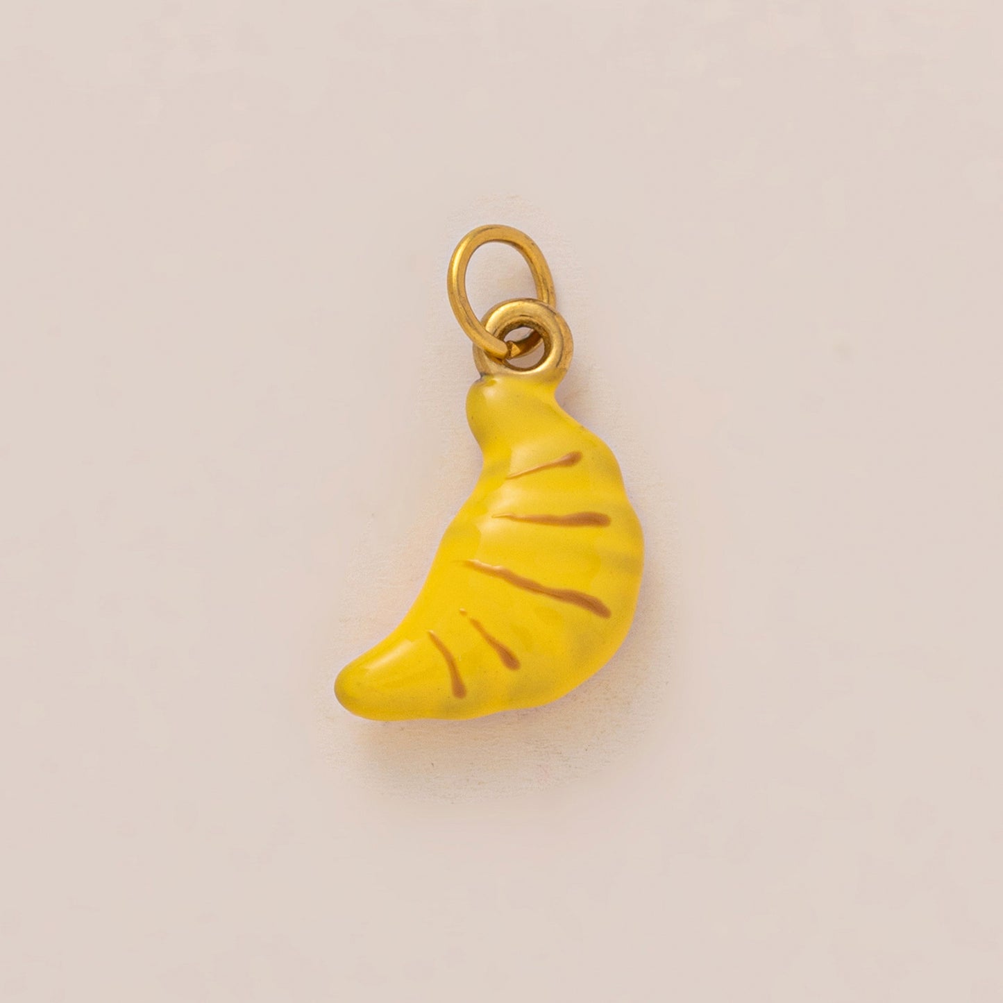 Barra per ciondoli a forma di lattina di sardine in acciaio inossidabile placcato oro 18K in stile vintage da donna
