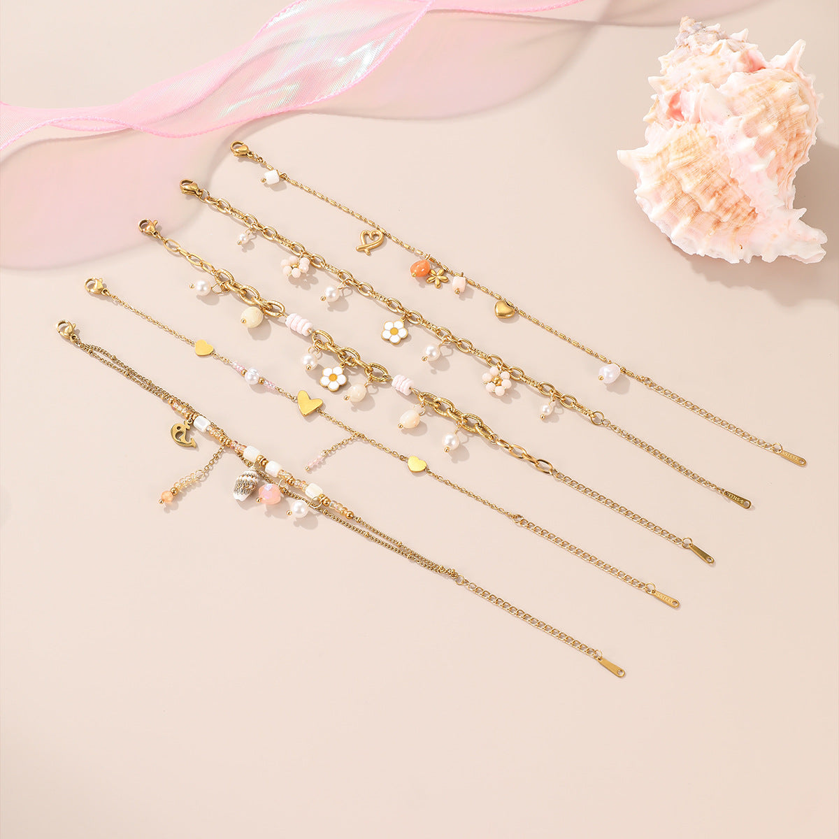 Bracciale in Acciaio Inossidabile Placcato con Design Geometrico e Stile Elegante da Ufficio da Donna