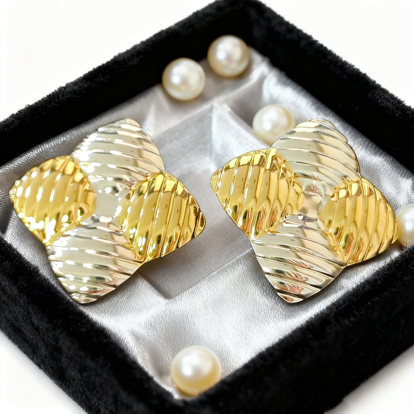 Minimalist Geometric Square Plated Stainless Steel Earrings for Women