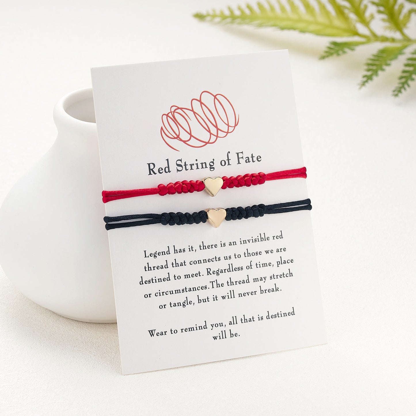 Fashion Elegant Handmade Bow Red Rope Adjustable Friendship Bracelet for Unisex