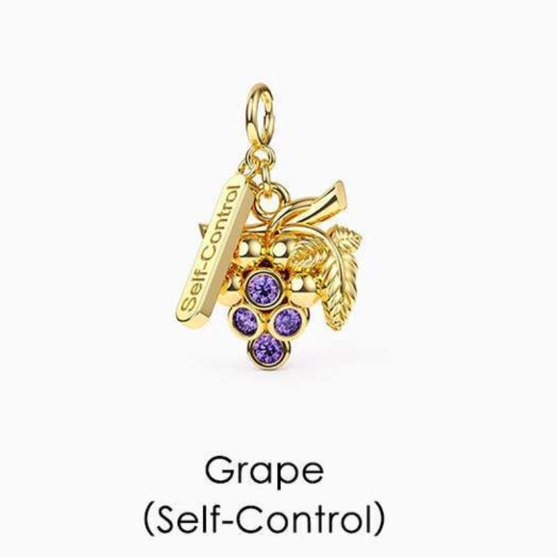 Elegant Geometric Tropical Fruit Charm Bar with Cubic Zirconia Brass and Titanium Steel Plated Necklace Bracelet for Unisex