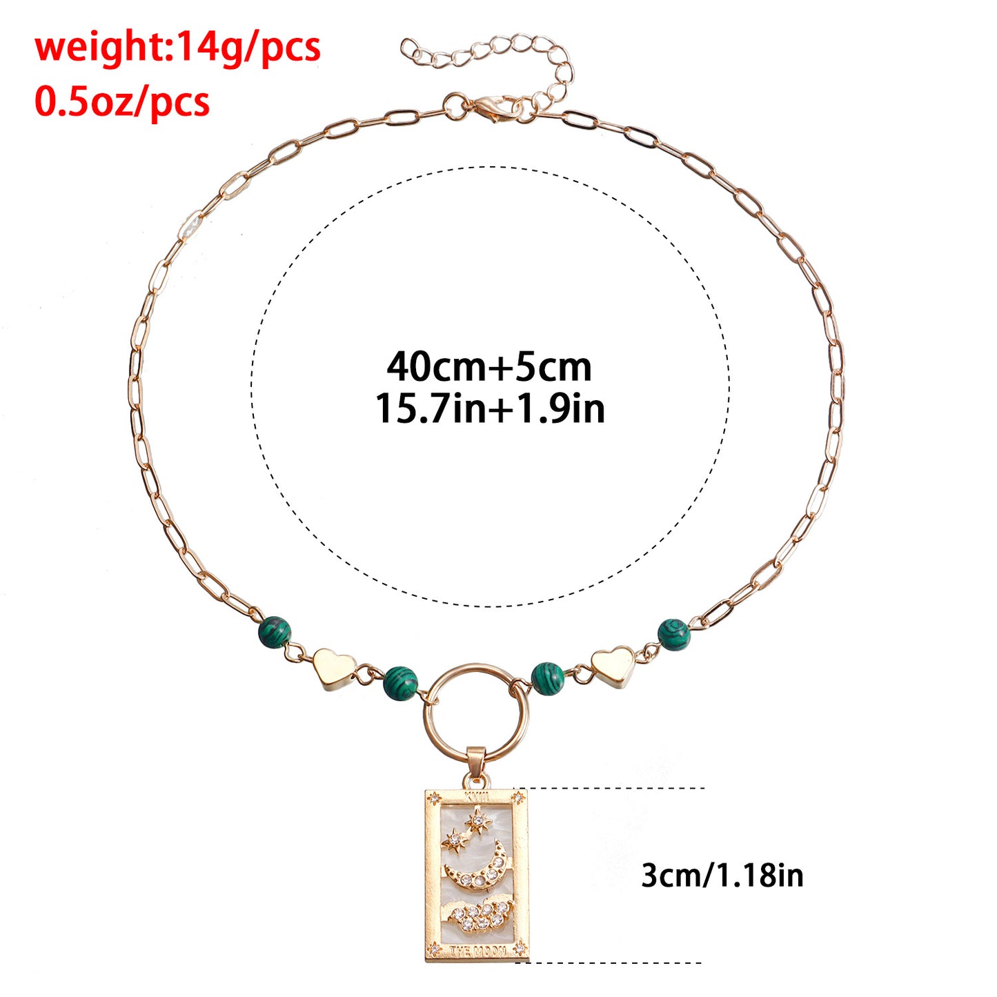 Vintage Minimalist Heart-Shaped Geometric Pendant Necklace in Alloy with Plated Finish for Women