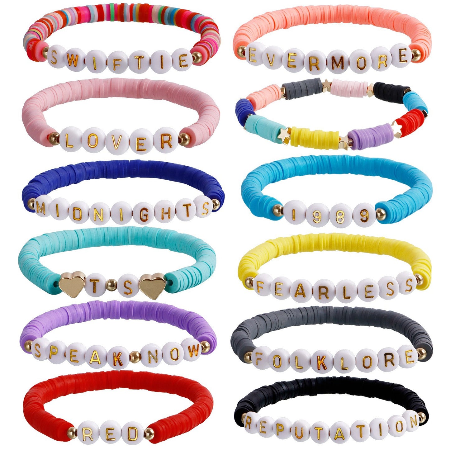 Bracciale Bohemien Geometrico in Argilla Polimerica con Finitura Placcata per Donna