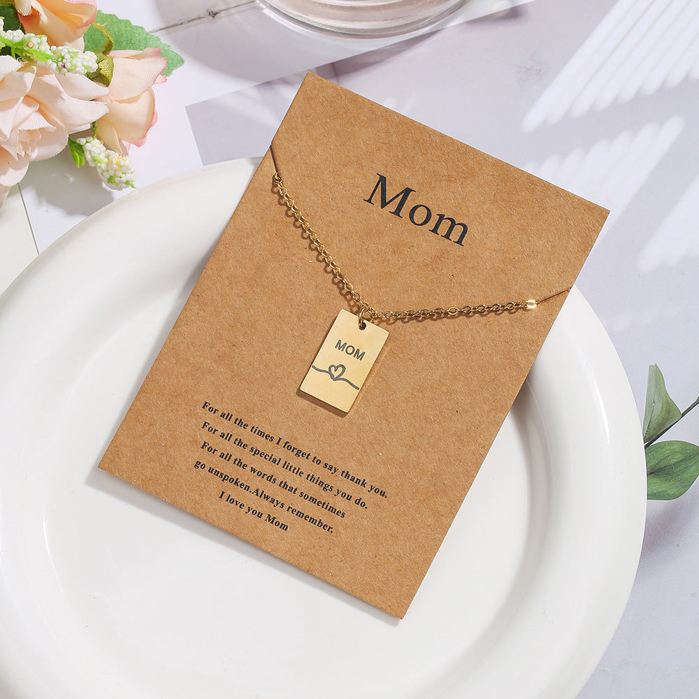Personalized Letter Stainless Steel PVD Gold Plated Snake Chain Necklace for Women