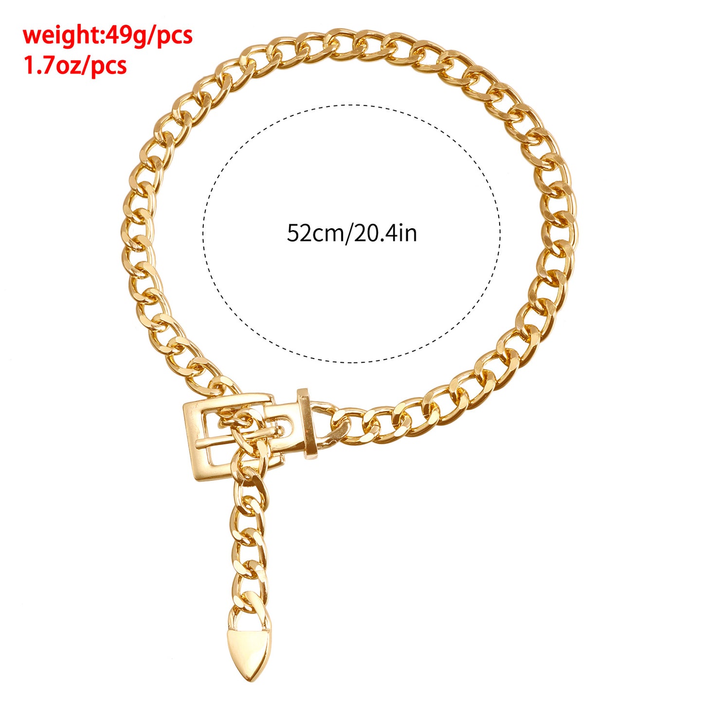 Collar Minimalista Geométrico para Mujer con Cierre de Metal Electrochapado y Delicada Cadena de Cuello