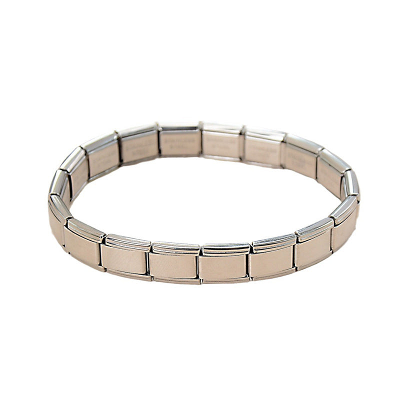 Sweet Plated Stainless Steel Heart Charm Bar for Women