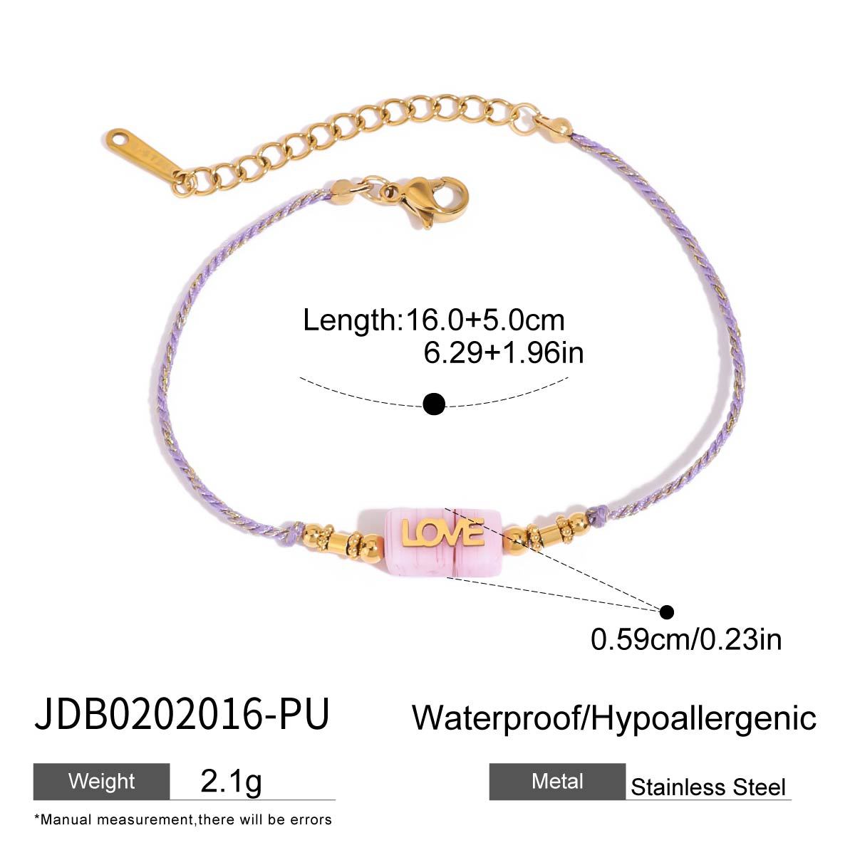 Pulsera geométrica de acero inoxidable con detalles de amatista y perlas bañada para mujer, joyería de lujo que no se deslustra