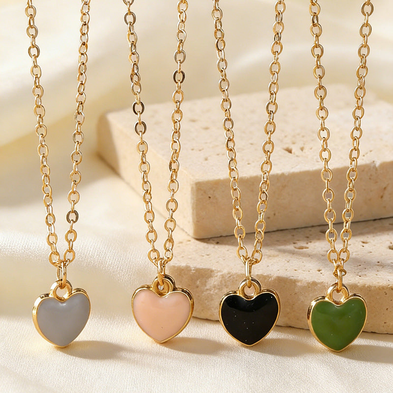 Collana Minimalista con Pendente a Fiocco per Bambine, Catena in Lega con Finitura Smaltata, Gioielli per Bambini