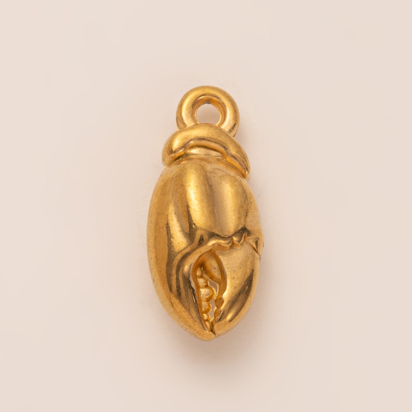 Vintage 18K Gold Plated Stainless Steel Fish Charm Bar Necklace for Unisex