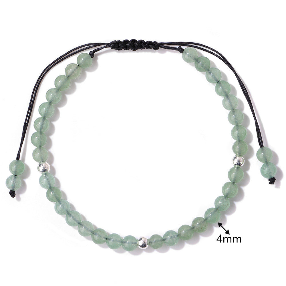 Elegant Sweet Hand-woven Geometric Stone Beaded Bracelet for Women
