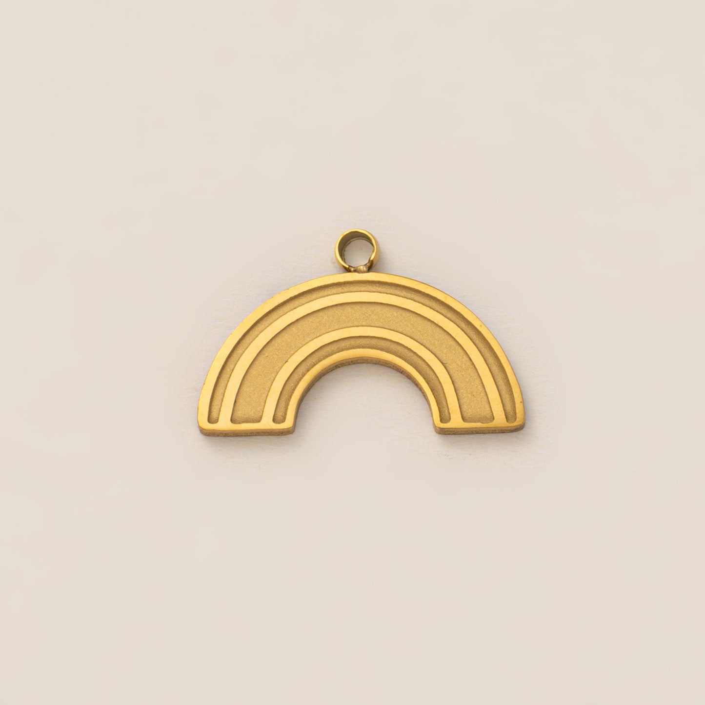 Minimalist 18K Gold Plated Geometric Round Square Brass Pendant Necklace