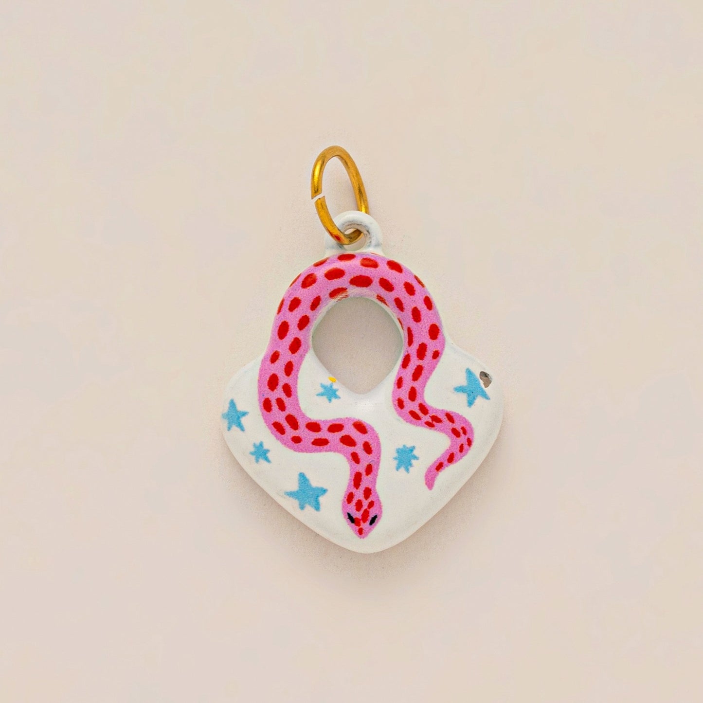 Minimalist Colorful Heart and Animal Shaped Stainless Steel Plated Shoe Charm