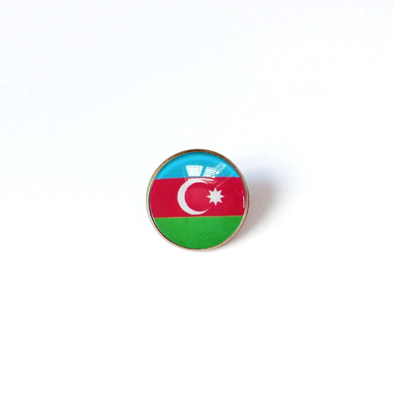 Pin de Solapa de Aleación Esmaltado Personalizado con Diseño de Bandera del Mundo para Hombres y Mujeres