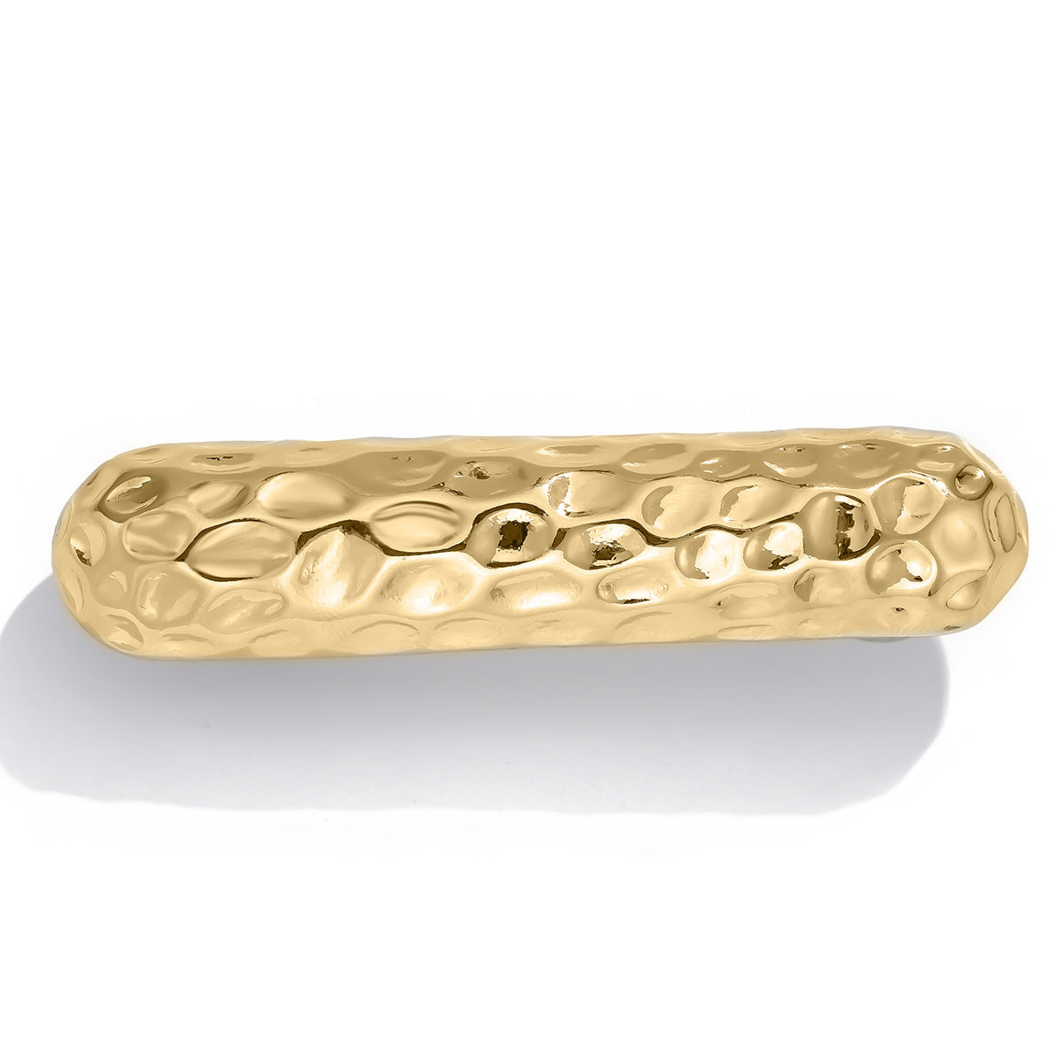 Vintage Irregular Geometric Alloy Plated Double Layer Curved Elastic Hairpin