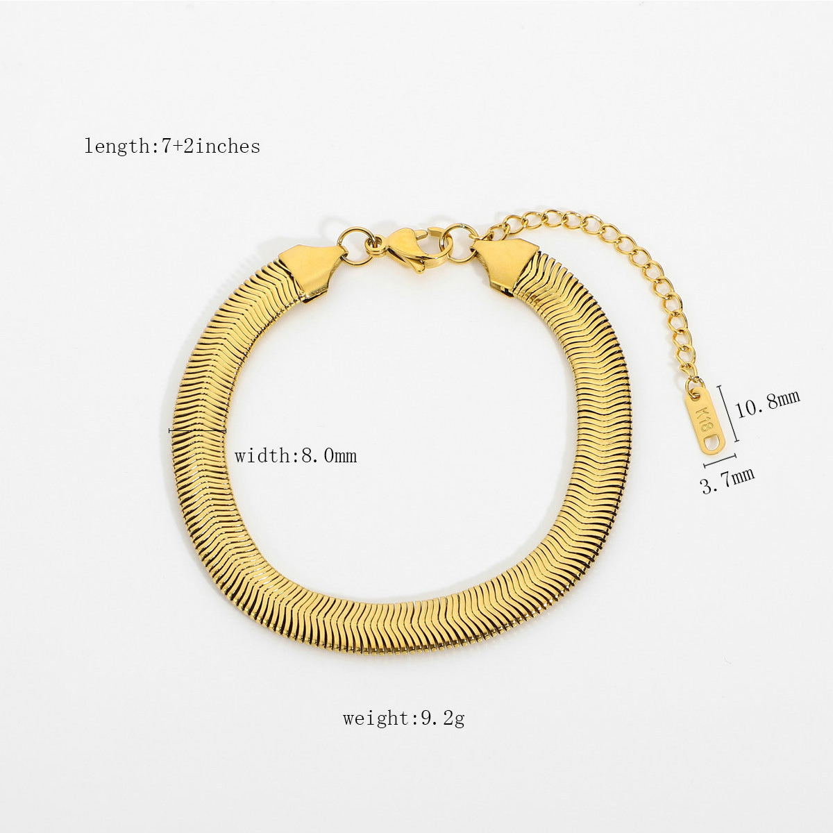 Bracciale da Donna con Perle in Acciaio Inossidabile Dorato, Design Moderno e Catena Minimalista Geometrica
