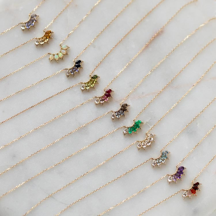 Vintage Geometric Stainless Steel Choker Necklace with 18K Gold Plating and Birthstone Accents
