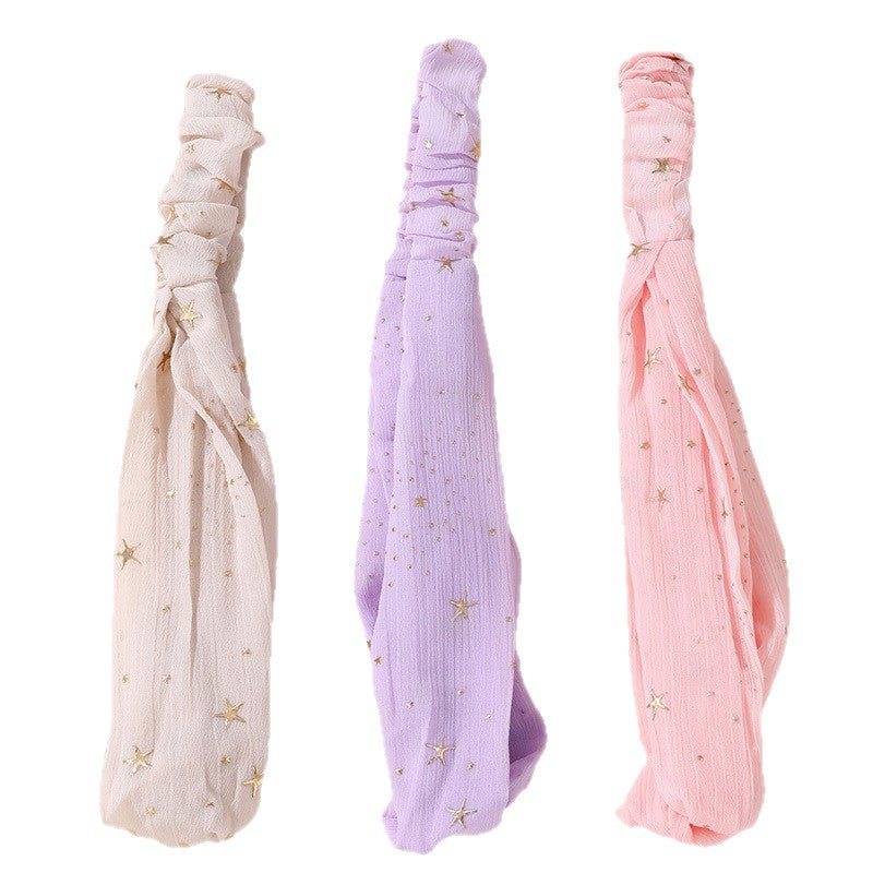 Fascia per capelli in maglia a forma di personaggio dei cartoni animati con strass, per bambini, in misto lana di alta qualità, intrecciata, per autunno e inverno
