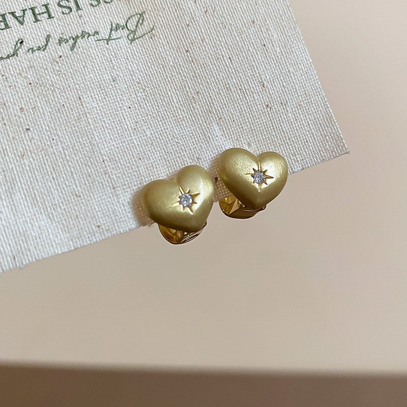 Orecchini a perno geometrici minimalisti in metallo con finitura placcata da donna, gioielli per l'orecchio lussuosi, alla moda e versatili per tutti i giorni