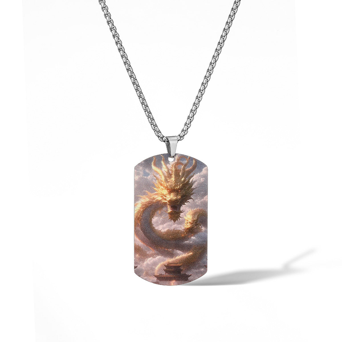 Collana in Acciaio Inossidabile Geometrica Minimalista con Ciondolo Re Scimmia, Gioielli Hip-Hop Ipoallergenici e Resistenti allo Sbiadimento