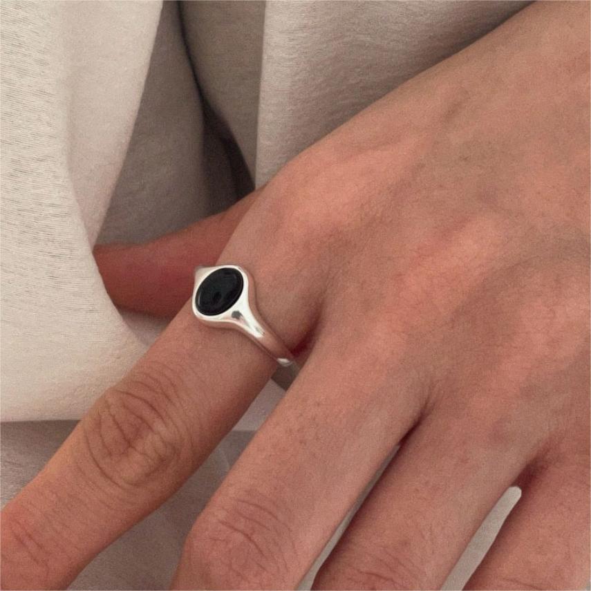Anillo de Plata de Ley 925 Minimalista Vintage con Forma de Corazón, Acentos Geométricos y Rayas para Mujer