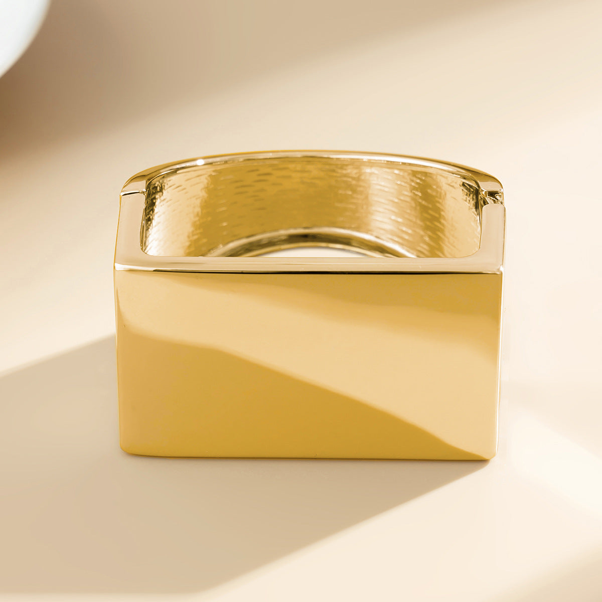 Vintage Square Matte Plated Alloy Bracelet