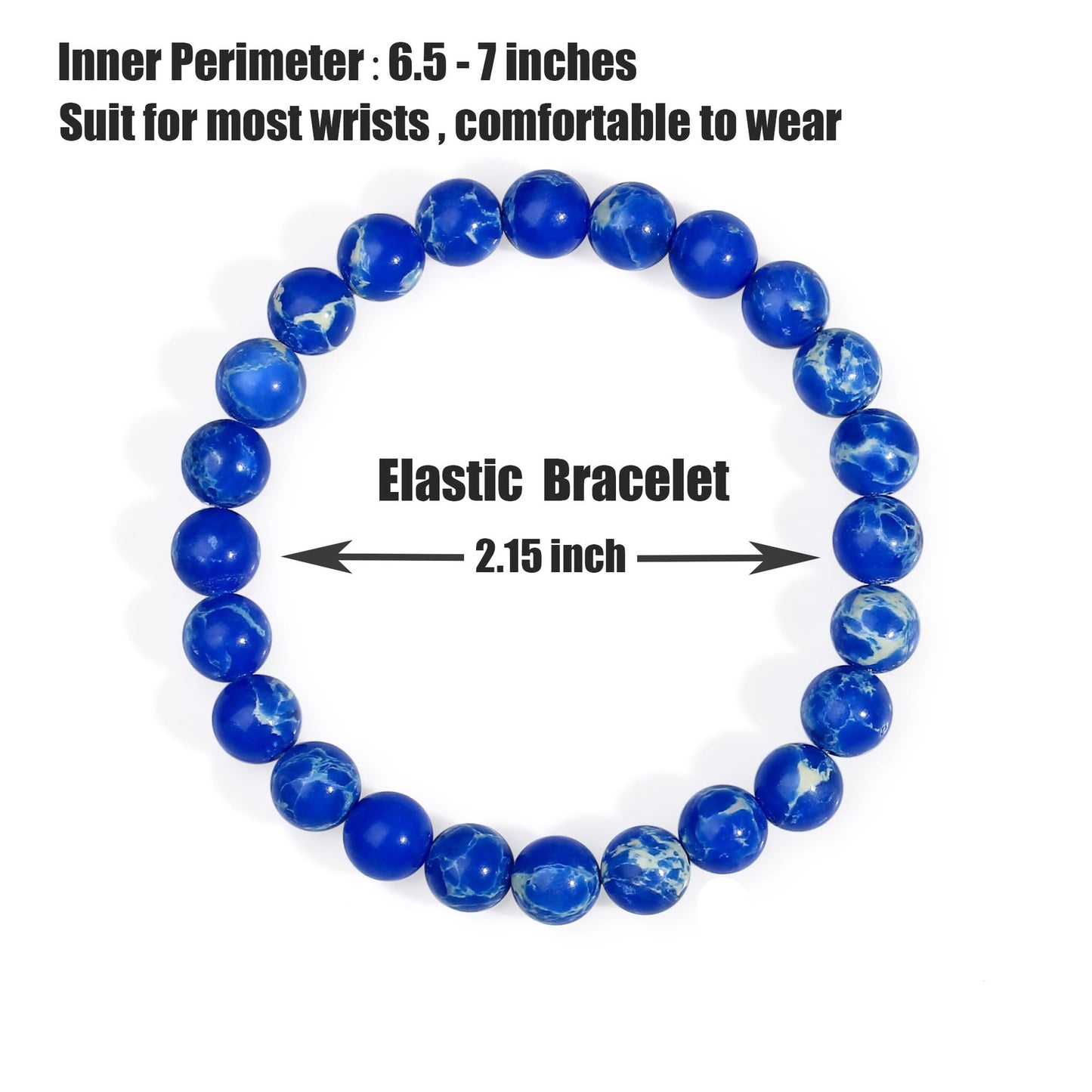 Natural Crystal Agate Lapis Lazuli Tiger Eye Geometric Beaded Bracelet Unisex