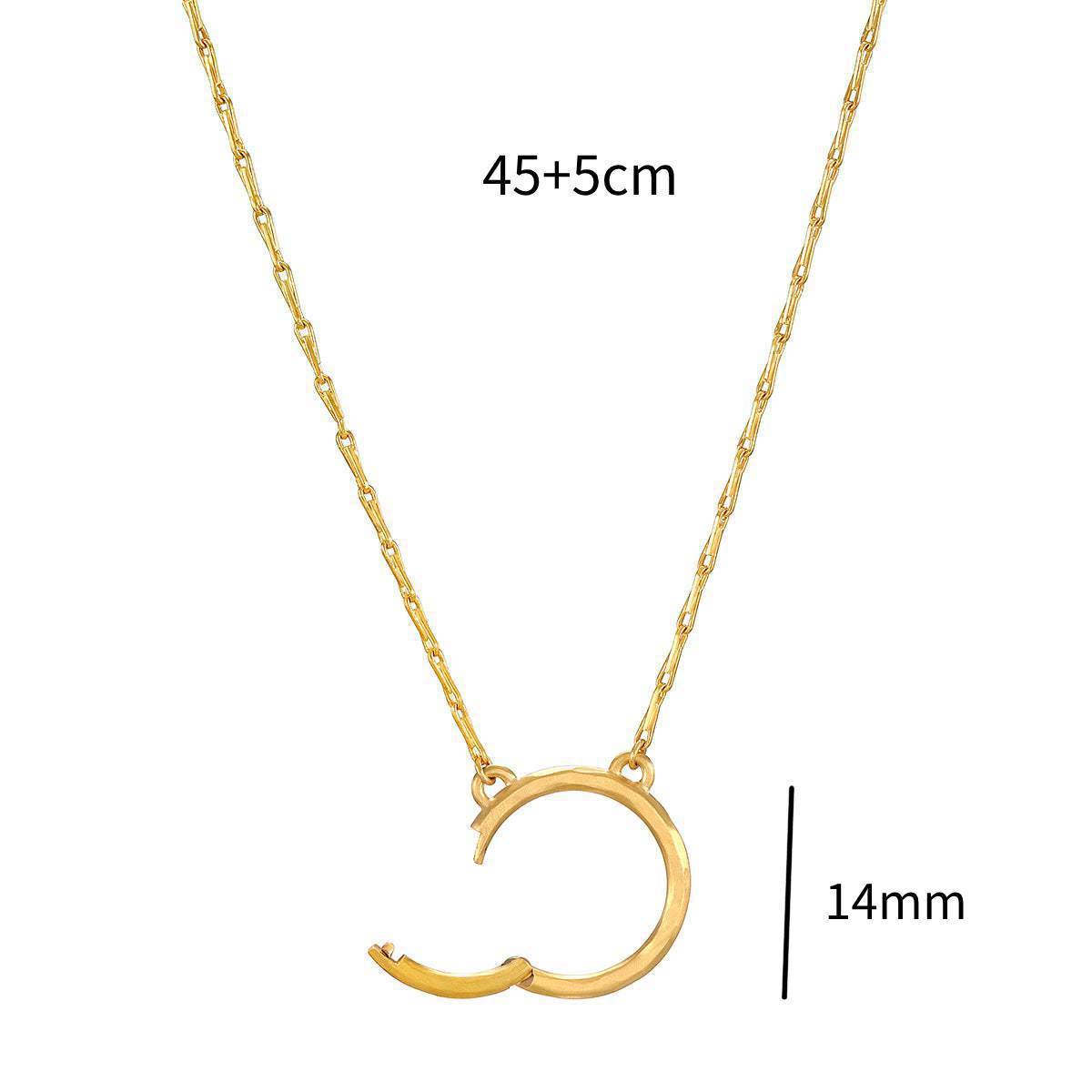 Ciondolo con Barretta a Charm per Collana in Acciaio Inossidabile PVD, Stile Casual, con Animale