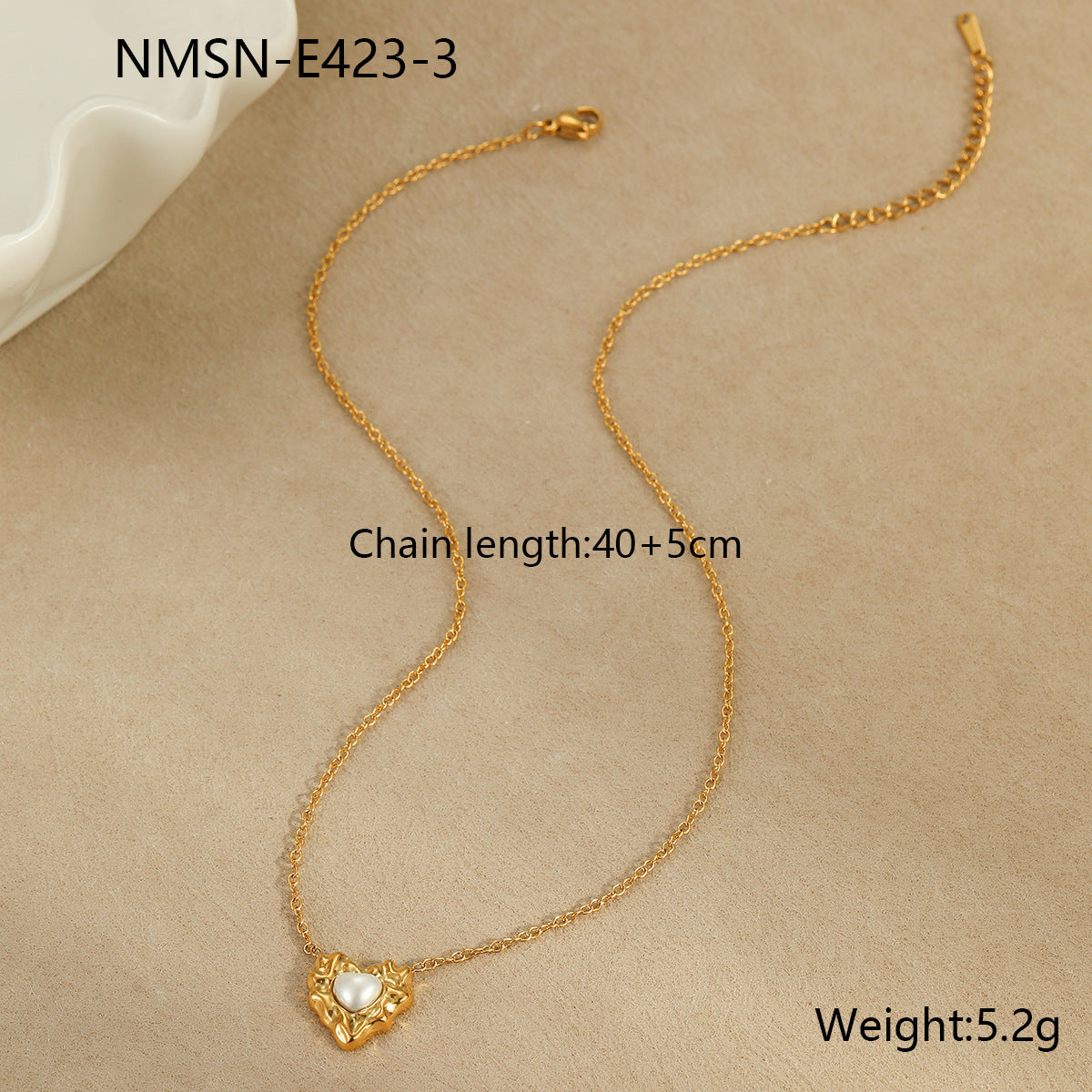 Collar Minimalista Irregular con Corazón de Lava para Mujer, Collar de Acero Inoxidable Chapado con Diseño Geométrico