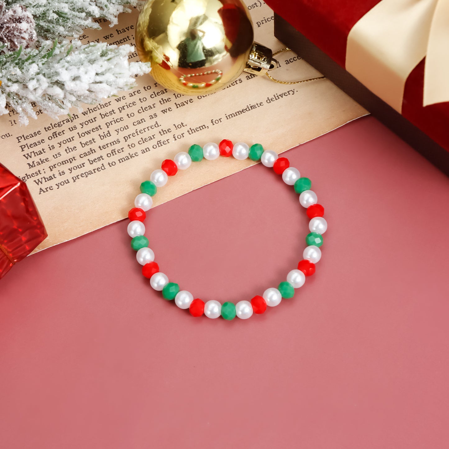 Juego de pulseras elásticas color block creativas con cascabeles metálicos para mujer, diseño geométrico, joyería de cuerda galvanizada