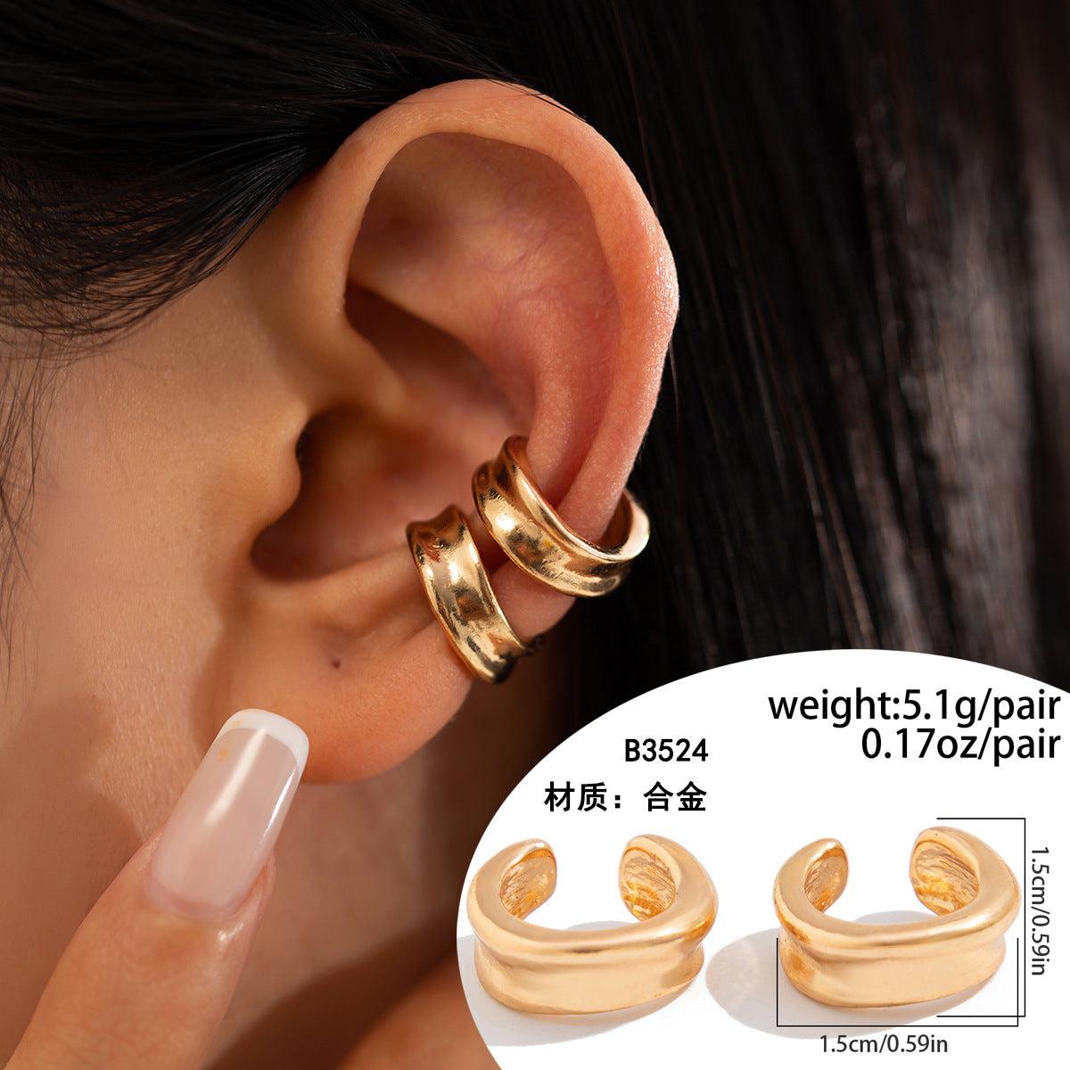 Retro Punk Geometric Drop Earrings in Alloy with Electroplated Finish for Women