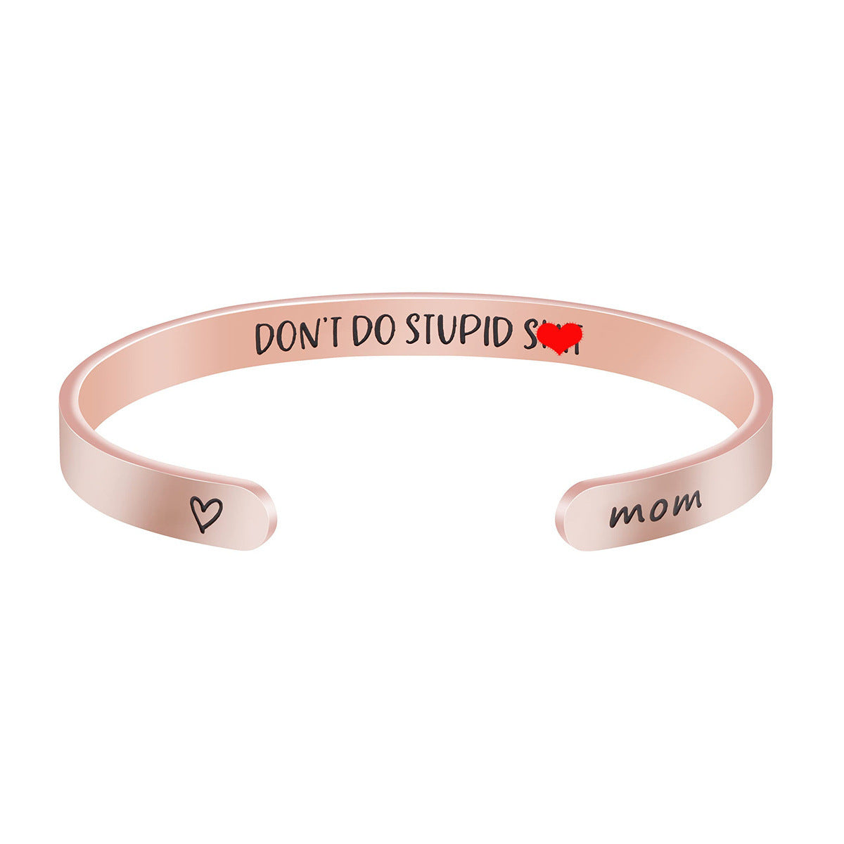 Pulsera de acero inoxidable de moda para mujer con acabado chapado, regalo ideal de Navidad, cumpleaños, Acción de Gracias para mamá