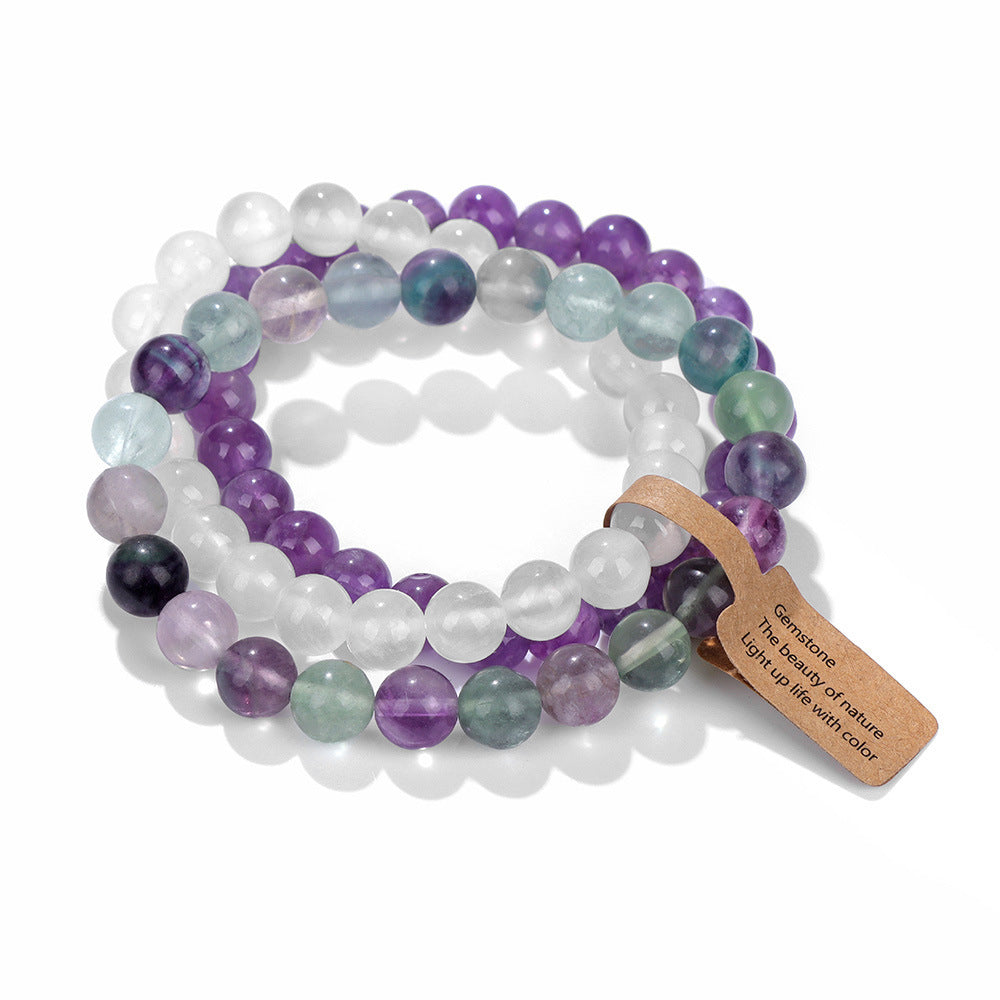 Casual Rainbow Fruit Shape Crystal Bracelet for Women