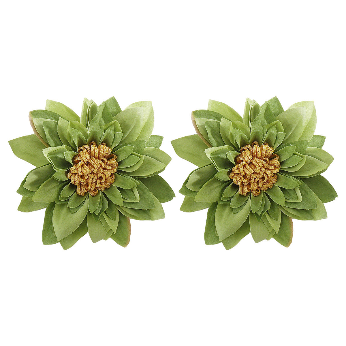 Collar floral de verano con flores de tela hechas a mano en cordón de cuero trenzado para mujer