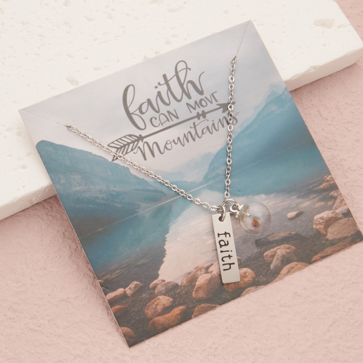 Minimalist Geometric Stainless Steel Necklace with 18K Gold Plated Finish and Hand-Blown Glass Round Pendant