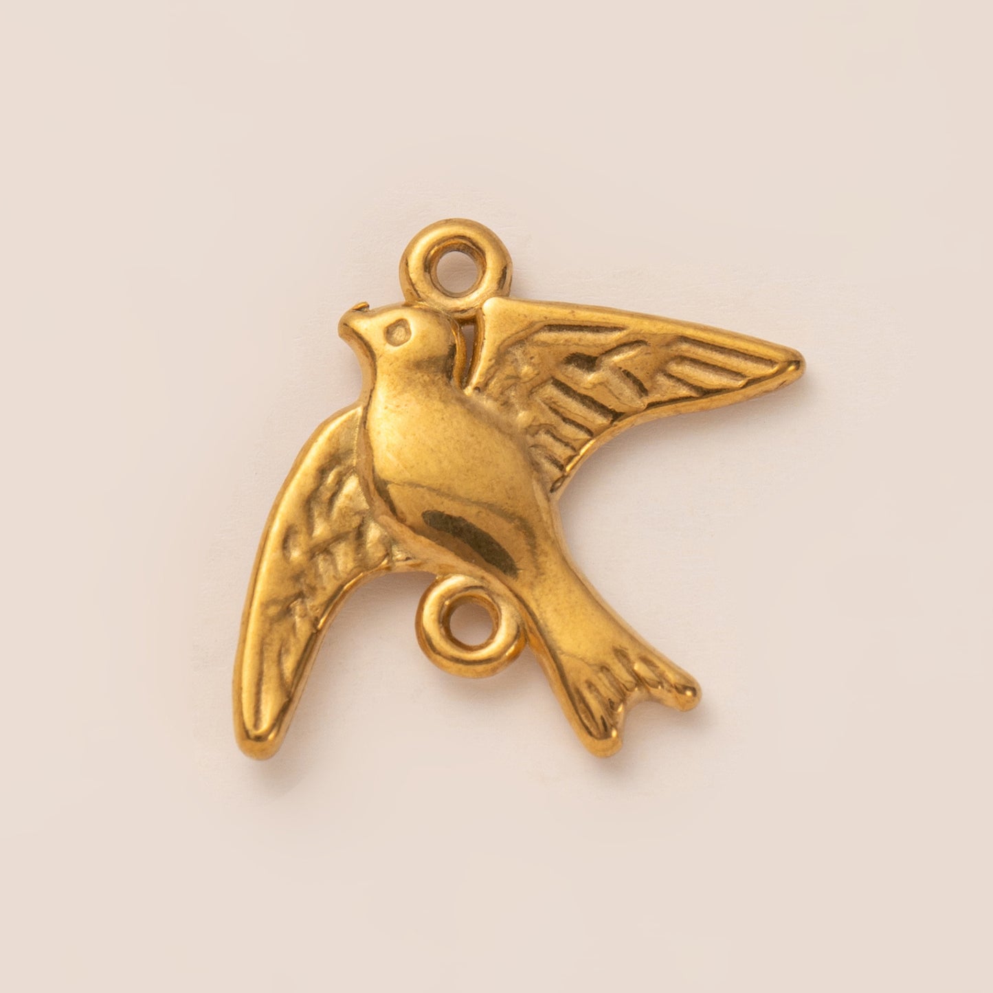 Vintage 18K Gold Plated Animal Stainless Steel PVD Ball Chain Charm Bar
