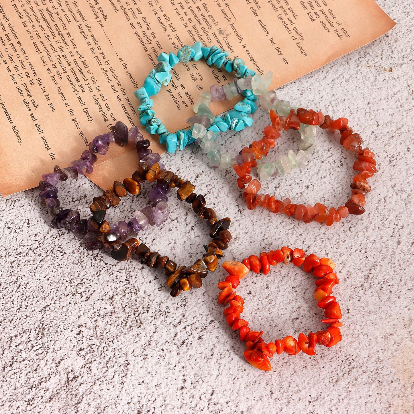 Geometric Turquoise Stretch Bracelet for Women