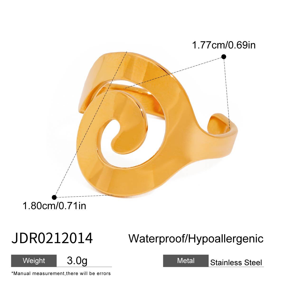Elegante Bracciale a Conchiglia in Acciaio Inossidabile da Donna con Finitura Placcata Gioielli Minimalisti di Lusso
